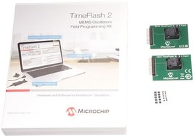 DSC-TIMEFLASH2-KIT2, Clock & Timer Development Tools TimeFlash 2 Oscillator Programming Kit with 2 socket cards