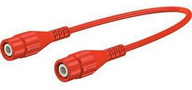 67.9770-20022, RF Cable Assembly, BNC Male Straight - BNC Male Straight, 2m, Red