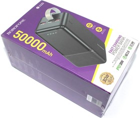 Внешний аккумулятор Powerbank Borofone BJ33D Creed 50000mAh, черный