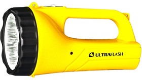 Фото 1/8 Ultraflash LED3816SM (фонарь аккум. 220В, желт., 9LED, 2 режима, SLA, пласт., коробка)