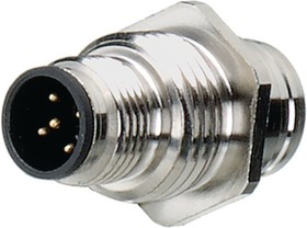 FWD 5B, Circular Connector, M12, Plug / Socket, Straight, Poles - 5, Spring, Panel Mount