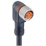 RKMWV/LED A 3-224/5 M, Cordset, M8 Socket - Bare End, 3 Conductors, 5m, IP65, Black