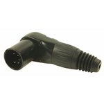 FC619305, XLR Connector, Plug, Right Angle, Cable Mount, Poles - 5