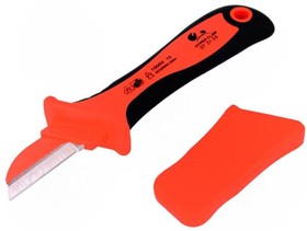NB-KNIFE01, Нож, для электриков, изолированный, Вид режущих кромок: прямые