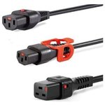 IL13-US1-SVT-3100-275, AC Power Cords 10A C13 US Line plug Locking Plug 275cm