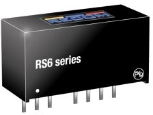 Фото 1/2 RS6-1212S, Isolated DC/DC Converters - Through Hole 6W 9-18Vin 12Vout 500mA SIP8