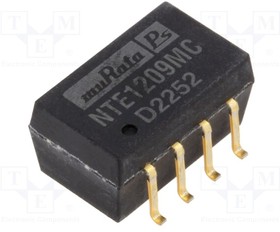 NTE1209MC, Преобразователь: DC/DC; 1Вт; Uвх: 10,8-13,2В; 9ВDC; Iвых: 111мА; SMD