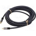 65305, Cable; Toslink plug,both sides; 2m; Plating: gold-plated; PVC