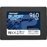 Твердотельный накопитель Patriot BURST ELITE 960GB SATA3 2,5" , 450/320, 960GB, 3D