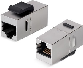 Cabeus CA-KJ-8p8c-C6-SH Проходной адаптер формата Keystone, RJ45-RJ45 (8p8c), категория 6, экранированный | купить в розницу и оптом