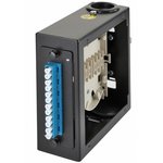 38M-S2-2L-06BL, Комплект планка Q-SLOT с 6 адаптерами дуплекс LC OS2 ...