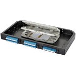 38M-S2-2L-12BL, Комплект планка Q-SLOT с 12 адаптерами дуплекс LC OS2 ...