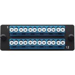 38M-S2-2L-12BL, Комплект планка Q-SLOT с 12 адаптерами дуплекс LC OS2 ...