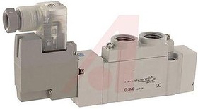 SY7420-5LOZ-02T, 5/3 Solenoid Valve, Body