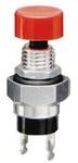30-601 BLK, Switch Push Button N.O. SPST Round Button 0.15A 20VDC Momentary Contact Solder Lug Panel Mount