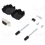 6355-0054-01, DE-9 Plug D-Sub Connector Kit, Steel