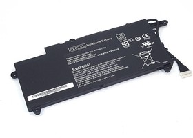 Фото 1/2 Аккумуляторная батарея (аккумулятор) PL02XL для ноутбука HP Pavilion 11-n 7.6V 29Wh (3800mAh) черная Premium