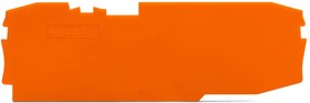 Фото 1/4 2006-1692, Торцевая пластина, 1 мм, оранжевая