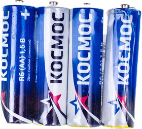KOCR6, Батарейка R6 (АА) 1.5V Zinc carbon 2S в шринке, Космос | купить в розницу и оптом