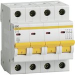 MVA20-4-010-C, Автоматический выключатель 4П 10А характеристика С 4,5кА IEK ВА47-29