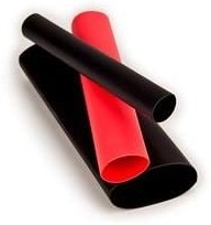 EPS300-1/4-48"-Red, Heat Shrink Tubing & Sleeves 3:1 Thin Wall+Adhsv 1/4, 48" Red