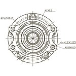 Z89124R, СТУПИЦА КОЛЕСА, СТУПИЦА ПЕРЕДНЯЯ INFINITI FX35,FX37,FX50 S51 08- ...