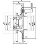 Z89126R, Ступица задняя Infiniti I30 A32, A32B, A33B, CA33, Maxima A32 ...