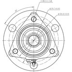 Z89129R, Ступица пер infiniti qx56, qx80 z62 10-