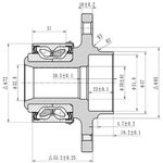 Z89169R, СТУПИЦА КОЛЕСА, СТУПИЦА ПЕРЕДНЯЯ AUDI A2, SEAT IBIZA IV-V, CORDOBA III ...