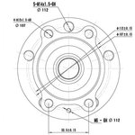 Z89172R, Ступица передняя