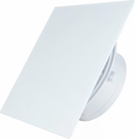 Вытяжной бесшумный вентилятор для ванной Mmotors ММР 100 стекло белый глянец, тонкий 0771