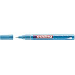 Глянцевый лаковый маркер округлый наконечник, 0.8 мм, голубой металлик E-780#70