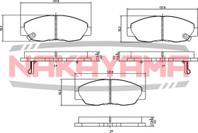 HP8461NY, Колодкитормозные дисковыекомплект