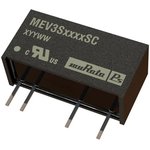 MEV3S0512SC, Isolated DC/DC Converters - Through Hole DC/DC TH 3W 5-12V SIP Single