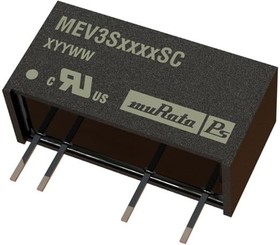 MEV3S0515SC, Isolated DC/DC Converters - Through Hole 3W 5-15V SIP SINGLE DC/DC