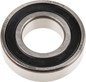 6206-C-2HRS Single Row Deep Groove Ball Bearing- Both Sides Sealed 30mm I.D, 62mm O.D