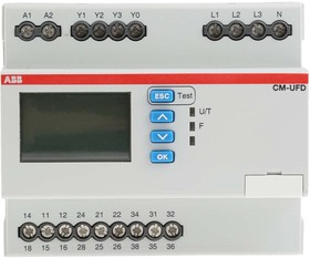 Фото 1/4 1SVR560730R3401 CM-UFD.M31, Frequency, Voltage Monitoring Relay, 1, 3 Phase, SPDT, DIN Rail