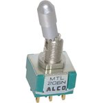 MTL206N, Toggle Switch, Panel Mount, On-(On), DPDT, Solder Terminal
