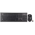 Комплект (клавиатура+мышь) A4TECH 3000NS, USB, беспроводной, черный