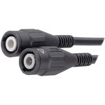 67.9770-20021, RF Cable Assembly, BNC Male Straight - BNC Male Straight, 2m, Black