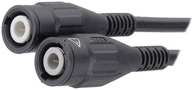 67.9770-20021, RF Cable Assembly, BNC Male Straight - BNC Male Straight, 2m, Black