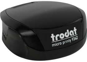 Фото 1/10 Оснастка для печатей КАРМАННАЯ, D=42 мм, синий, TRODAT 9342 MICRO P4, корпус черный, подушка, 163186