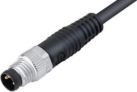 79 3465 52 06, Sensor Cable, M8 Plug - Bare End, 6 Conductors, 2m, IP67, Black