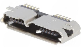 955, USB Connectors THM Micro-USB 3.0 Type B Socket