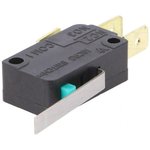 V7-3S17E9-022, Switch Snap Action N.O./N.C. SPDT Straight Lever Quick Connect ...