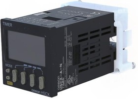 Фото 1/8 H5CX-A-N, H5CX Series Panel Mount Timer Relay, 100 → 240V ac, 1-Contact, 0.001 s → 9999h