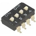 DM-04-V, DIP Switches / SIP Switches 4 Position, SPST SMD DIP Switch