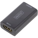 DS-55901, Кабель HDMI HDCP гнездо HDMI x2 Цвет черный Набор repeater