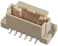 560020-0622, Pin Header, Wire-to-Board, 2 mm, 1 Rows, 6 Contacts, Surface Mount Straight, DuraClik 560020