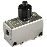 AS3500-N02, AS Series Threaded Speed Controller, NPT 1/4 Female Inlet Port x NPT ...